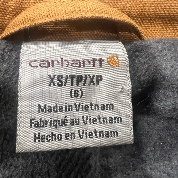 Carhartt Tan Jacket with Gray Lining - Picture 3 of 4